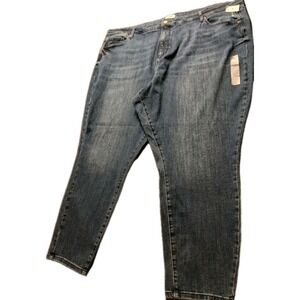 SONOMA  Medium Blue Denim PREMIUM MIDRISE SKINNY Jeans Women 26W NWT #503C